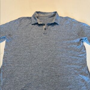Robert Barakett  Blue Polo Shirt with Knit Texture XL